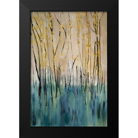 Mountain Air Black Modern Wood Framed Art Print by Jill, Susan