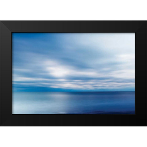 Forever Blue Black Modern Wood Framed Art Print by Delimont, Danita