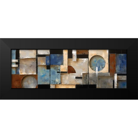 Midtown Movement Black Modern Wood Framed Art Print by Berman, Ken