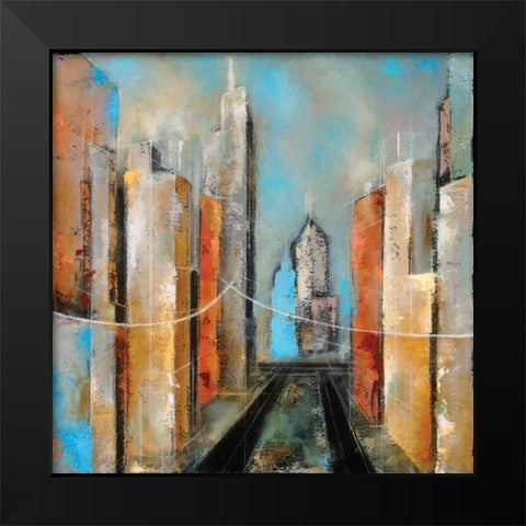 Streetscape I Black Modern Wood Framed Art Print by Berman, Ken