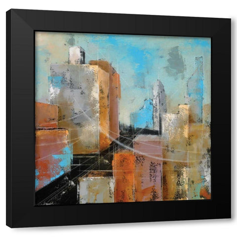 Streetscape II Black Modern Wood Framed Art Print by Berman, Ken