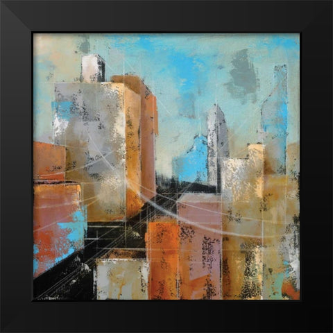 Streetscape II Black Modern Wood Framed Art Print by Berman, Ken