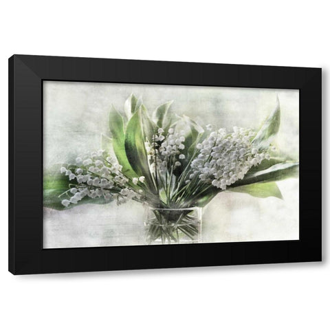 Spring Bells I Black Modern Wood Framed Art Print with Double Matting by Weisz, Irene
