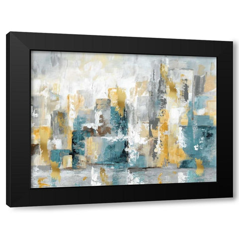 City Views I Black Modern Wood Framed Art Print with Double Matting by Nan