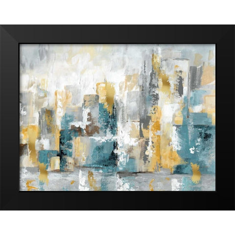 City Views I Black Modern Wood Framed Art Print by Nan