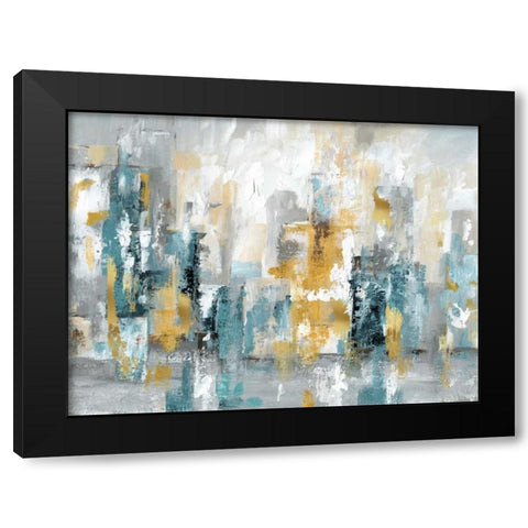 City Views II Black Modern Wood Framed Art Print with Double Matting by Nan