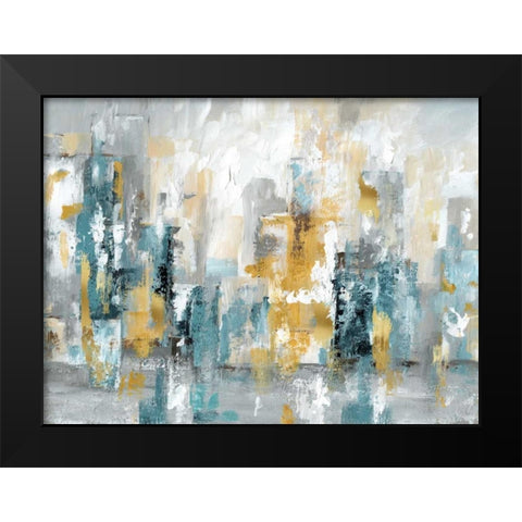 City Views II Black Modern Wood Framed Art Print by Nan