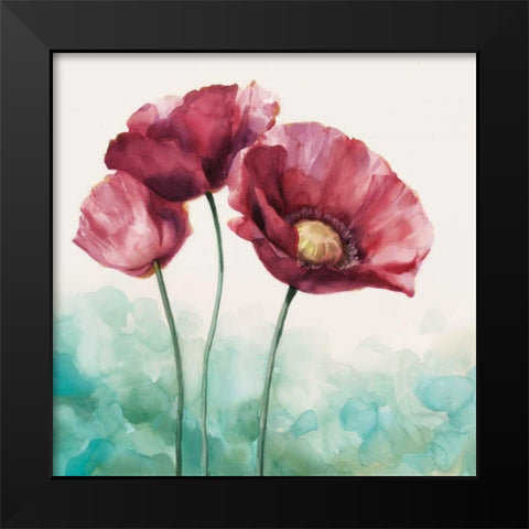 Along The Path I Black Modern Wood Framed Art Print by Daniels, Rogier
