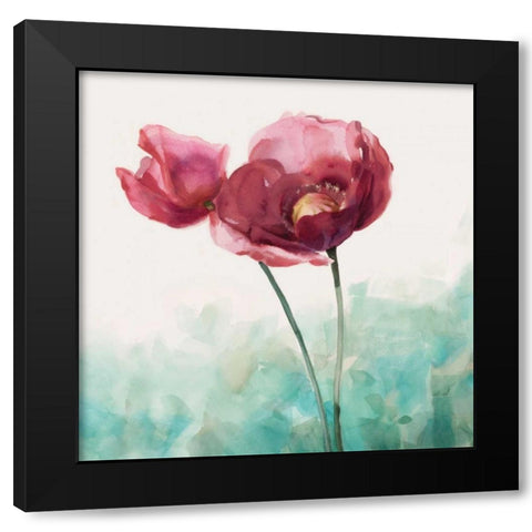 Along The Path II Black Modern Wood Framed Art Print with Double Matting by Daniels, Rogier