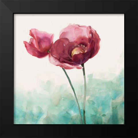Along The Path II Black Modern Wood Framed Art Print by Daniels, Rogier