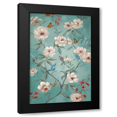 Qin Garden Black Modern Wood Framed Art Print with Double Matting by Nan