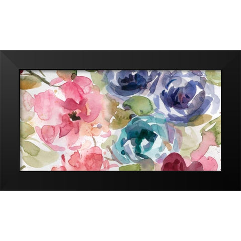 Garden Palette II Black Modern Wood Framed Art Print by Robinson, Carol