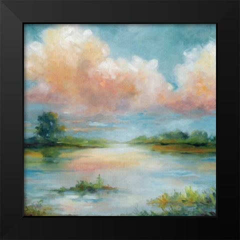 Quiet Spring Black Modern Wood Framed Art Print by Robinson, Carol
