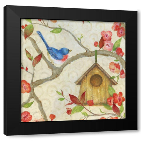 Neighborhood II Black Modern Wood Framed Art Print with Double Matting by Tava Studios