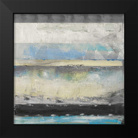 Stratis II Black Modern Wood Framed Art Print by Tava Studios