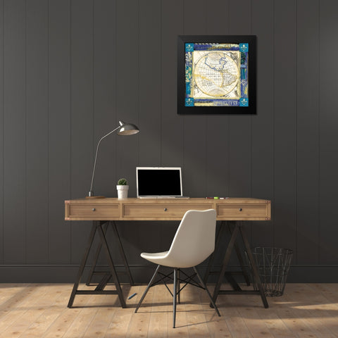 Bohemian Traveler II Black Modern Wood Framed Art Print by Tava Studios