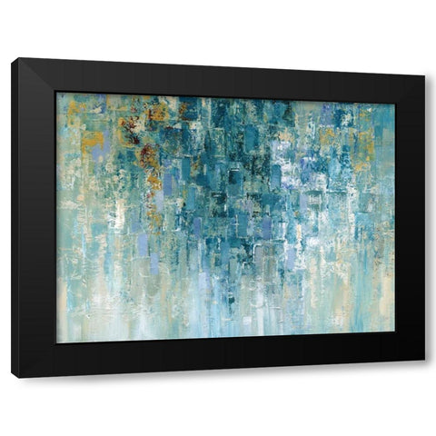 I Love the Rain Black Modern Wood Framed Art Print with Double Matting by Nan