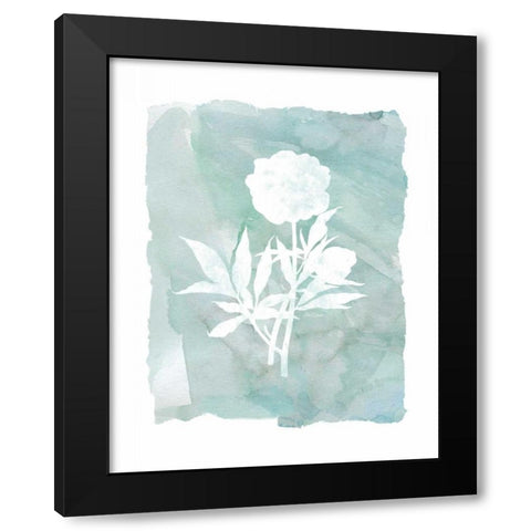 Silhouette Black Modern Wood Framed Art Print with Double Matting by Robinson, Carol