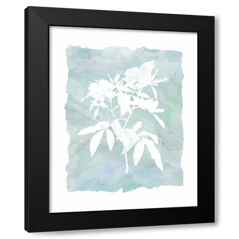 Silhouette Black Modern Wood Framed Art Print with Double Matting by Robinson, Carol