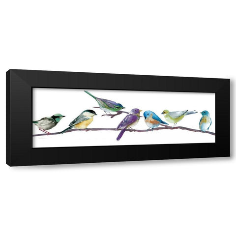 Colorful Spot Black Modern Wood Framed Art Print with Double Matting by Robinson, Carol