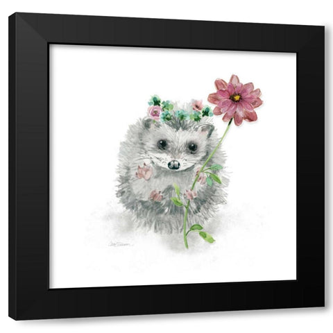 Garden Critter Black Modern Wood Framed Art Print by Robinson, Carol