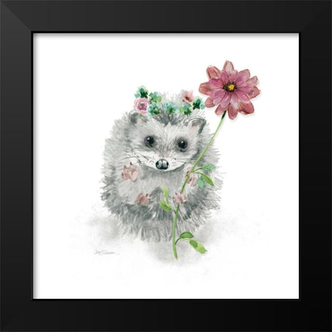 Garden Critter Black Modern Wood Framed Art Print by Robinson, Carol