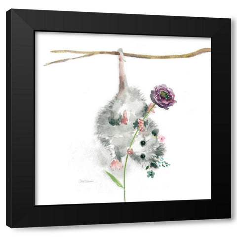 Garden Critter Black Modern Wood Framed Art Print by Robinson, Carol