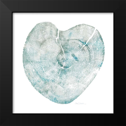 Heart Tree II Black Modern Wood Framed Art Print by Robinson, Carol