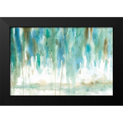Rainwashed Black Modern Wood Framed Art Print by Robinson, Carol