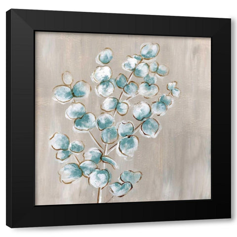 Eucalyptus II Black Modern Wood Framed Art Print with Double Matting by Nan