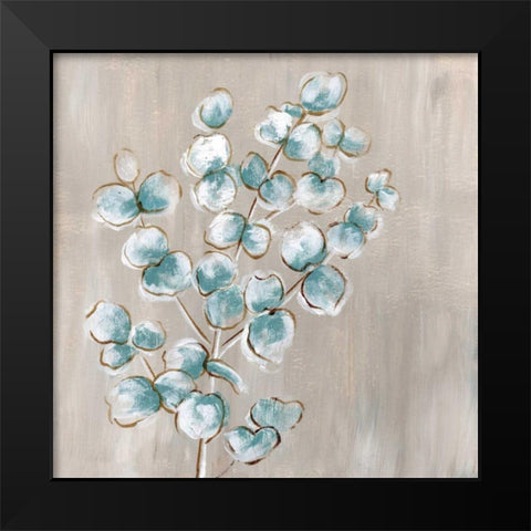 Eucalyptus II Black Modern Wood Framed Art Print by Nan