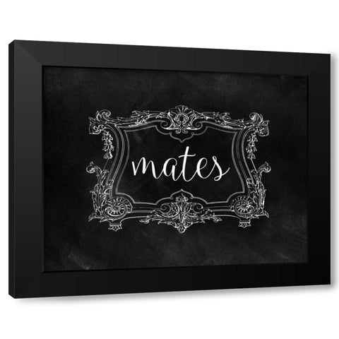 Soul Mates II Black Modern Wood Framed Art Print with Double Matting by CAD Designs