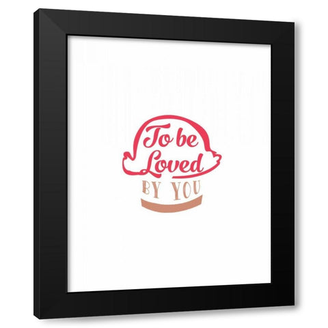 How Sweet It Is Black Modern Wood Framed Art Print with Double Matting by CAD Designs
