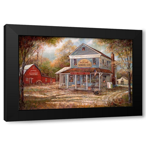 Richland General Black Modern Wood Framed Art Print by Manning, Ruane