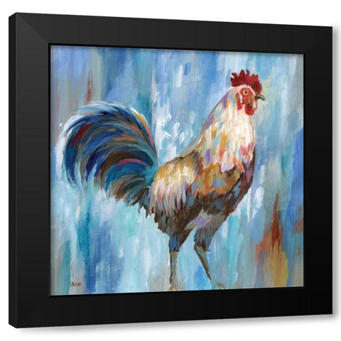 Struttin Stuff Black Modern Wood Framed Art Print with Double Matting by Nan