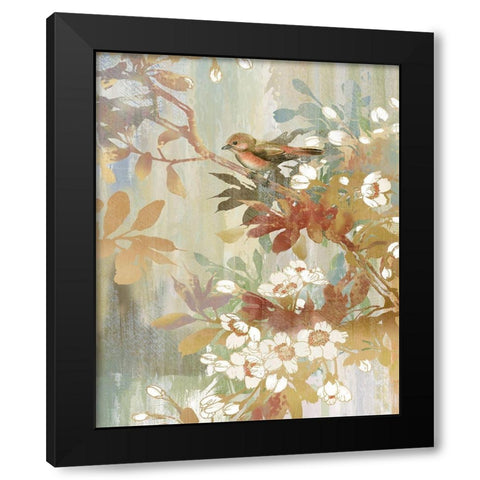 Spring in Bloom Black Modern Wood Framed Art Print with Double Matting by Nan