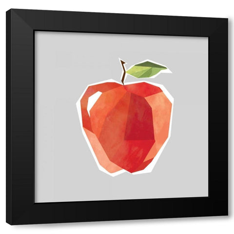 Facet Fruit Red Black Modern Wood Framed Art Print by Robinson, Carol
