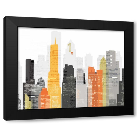 Element City Black Modern Wood Framed Art Print with Double Matting by Craven, Katrina
