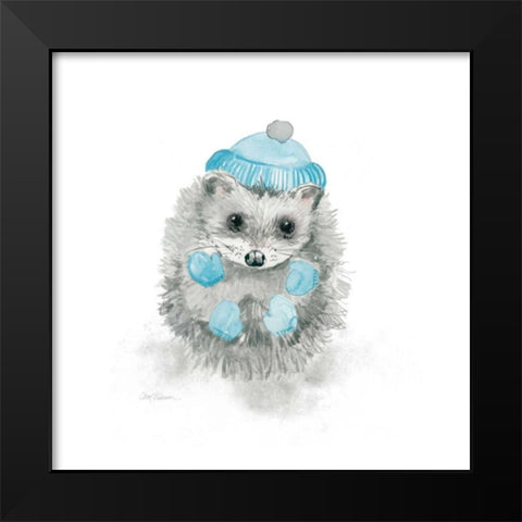 Christmas Critter Black Modern Wood Framed Art Print by Robinson, Carol