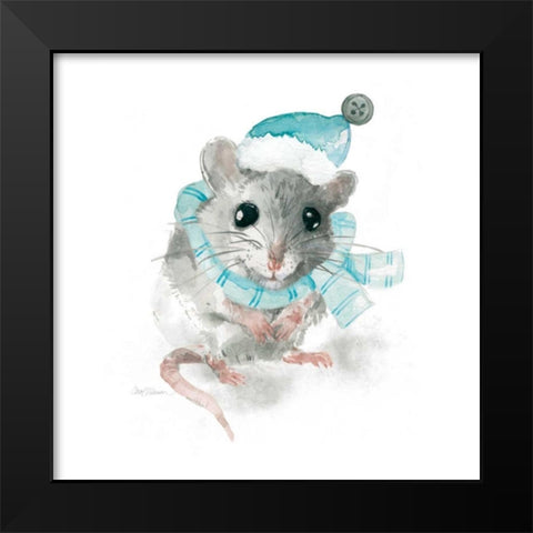 Christmas Critter Black Modern Wood Framed Art Print by Robinson, Carol