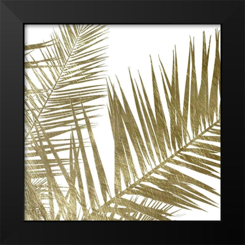 Golden Frond I Black Modern Wood Framed Art Print by Craven, Katrina