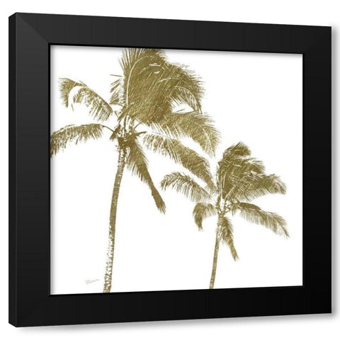 Palm Breeze I Black Modern Wood Framed Art Print by Craven, Katrina