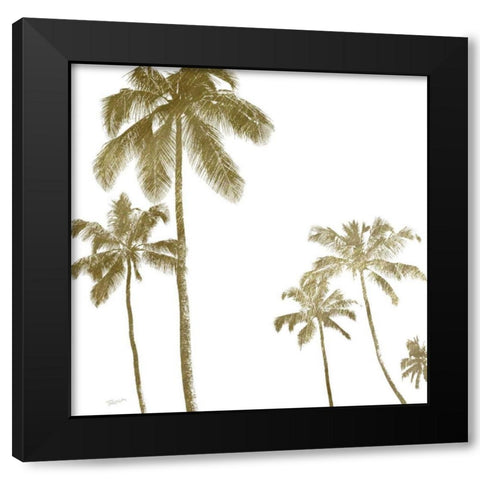 Palm Breeze III Black Modern Wood Framed Art Print by Craven, Katrina