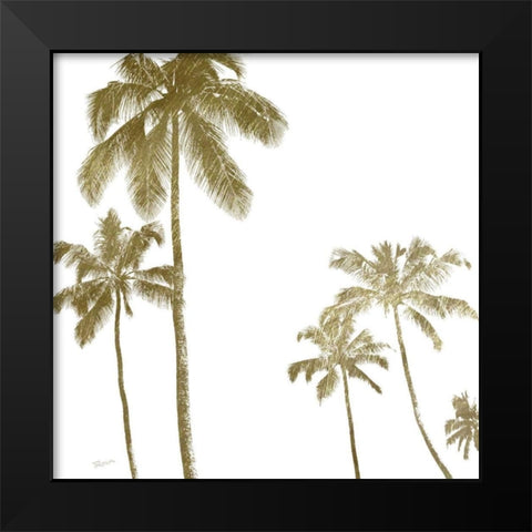 Palm Breeze III Black Modern Wood Framed Art Print by Craven, Katrina