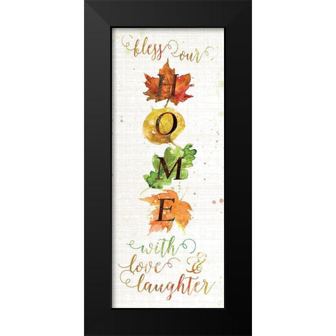 Fall Home Black Modern Wood Framed Art Print by Robinson, Carol