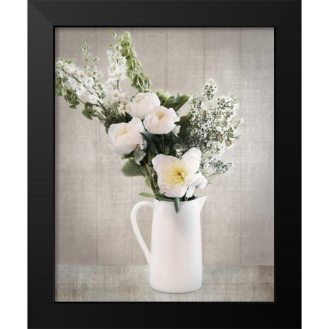 Farmhouse Bouquet I Black Modern Wood Framed Art Print by Delimont, Danita