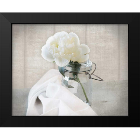 Mason Jar Bloom I Black Modern Wood Framed Art Print by Delimont, Danita