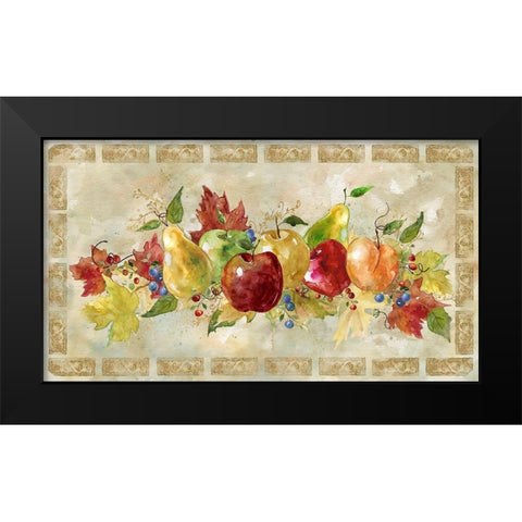 Venetian Fruit Black Modern Wood Framed Art Print by Robinson, Carol