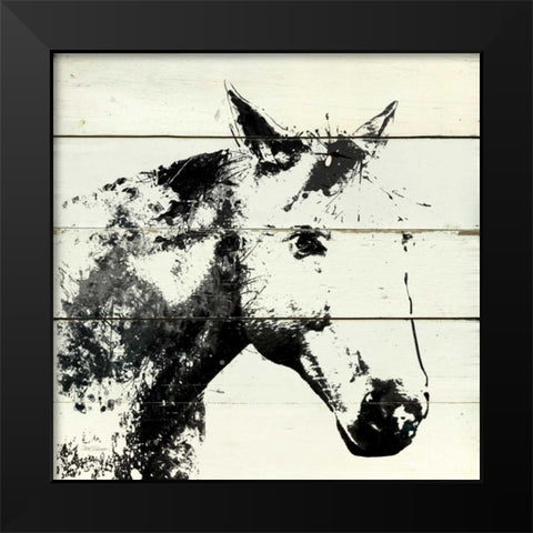 Barn Shadow Black Modern Wood Framed Art Print by Robinson, Carol