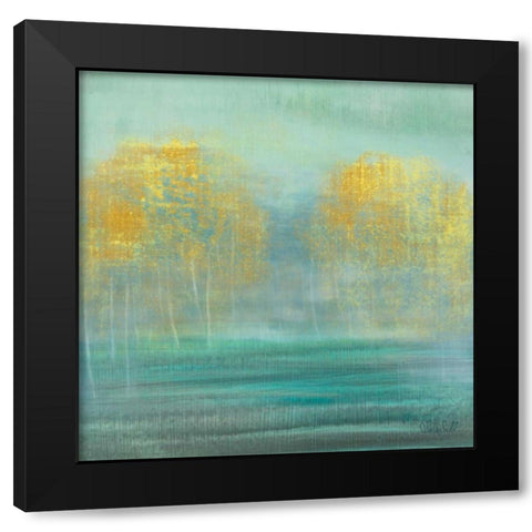 Glimmer of Sun Black Modern Wood Framed Art Print with Double Matting by Jill, Susan